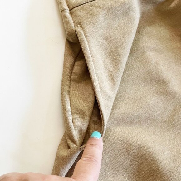 LOGO Lounge By Lorie Goldstein Tan Cardigan Women’s Sz XL Single Button Closure - Picture 4 of 6